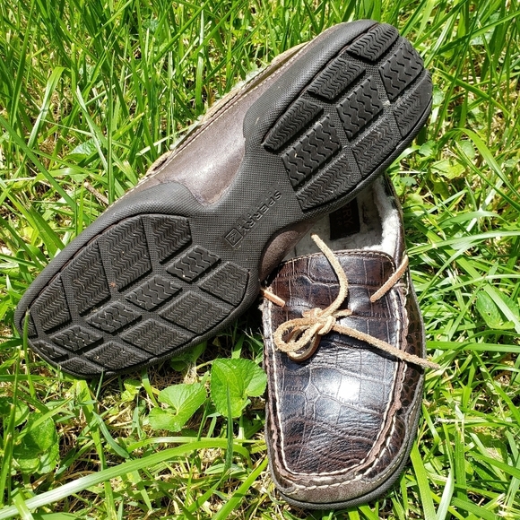 Leather Sperry Top-Sider Fur Lined Loafers Sz 8 - Picture 11 of 11